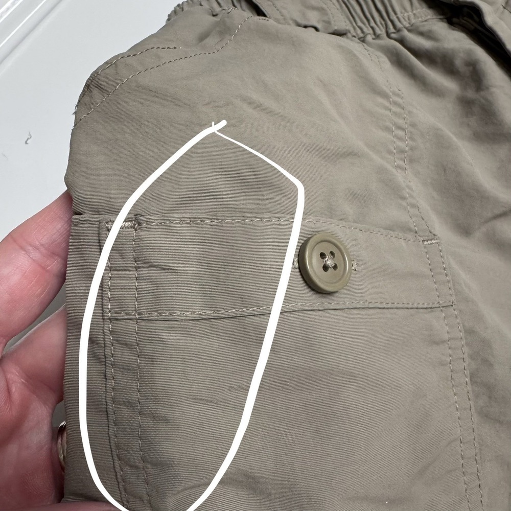 AFTCO Boys Original Fishing Shorts Beige Gray Cargo Size 26 - 10/12 Years - Picture 6 of 7
